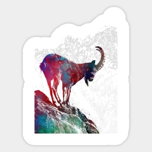 Alpine ibex Sticker